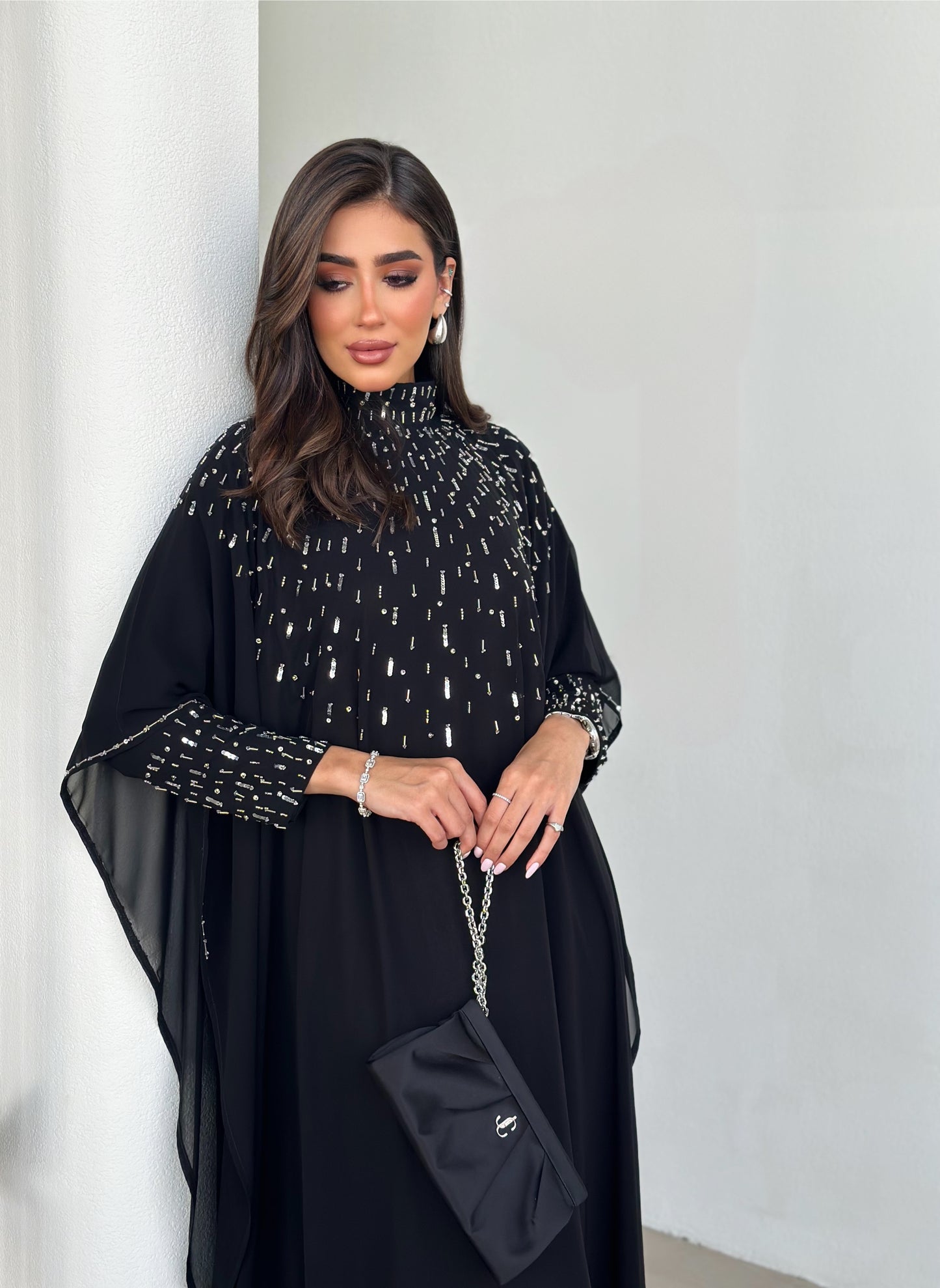 midnight sparkle embellished dress