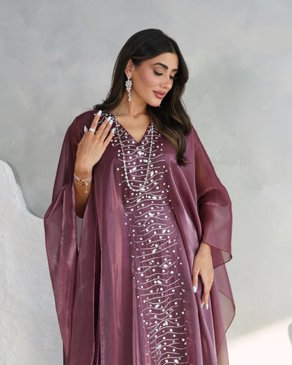 Celestia Embellished Chiffon Dress