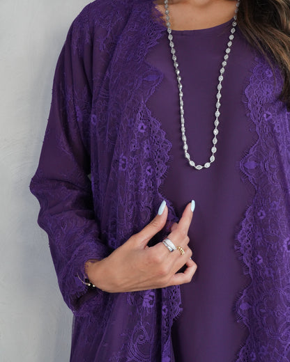 Amethyst Lace Overlay