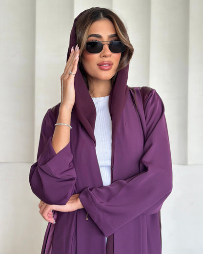 Amethyst Flow Hooded Abaya