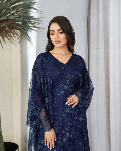 Midnight Navy Floral Dress
