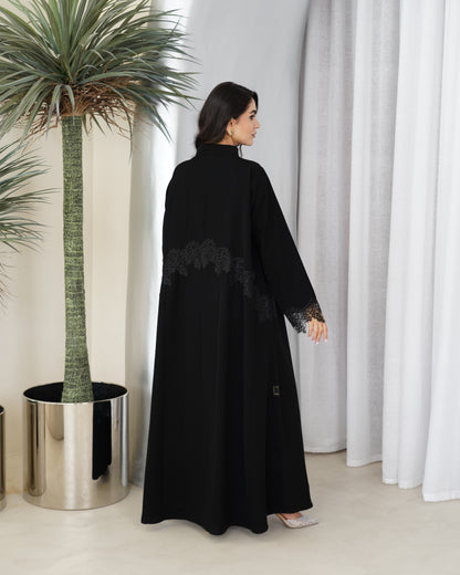 Midnight Chantilly Abaya