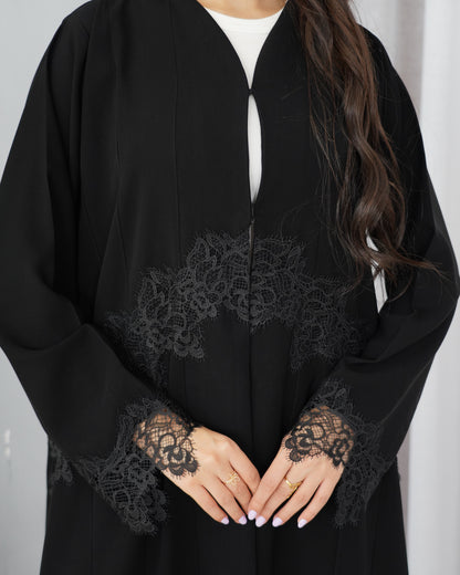 Midnight Chantilly Abaya