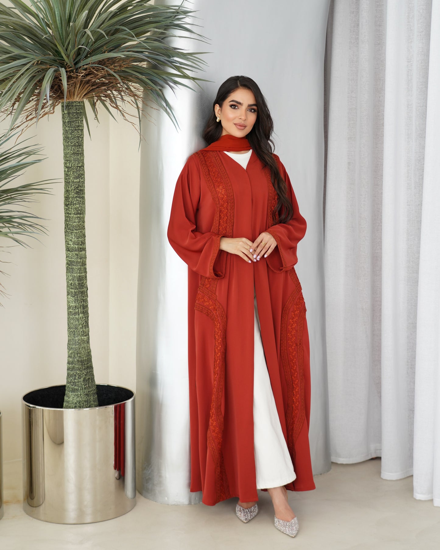 terracotta aura abaya