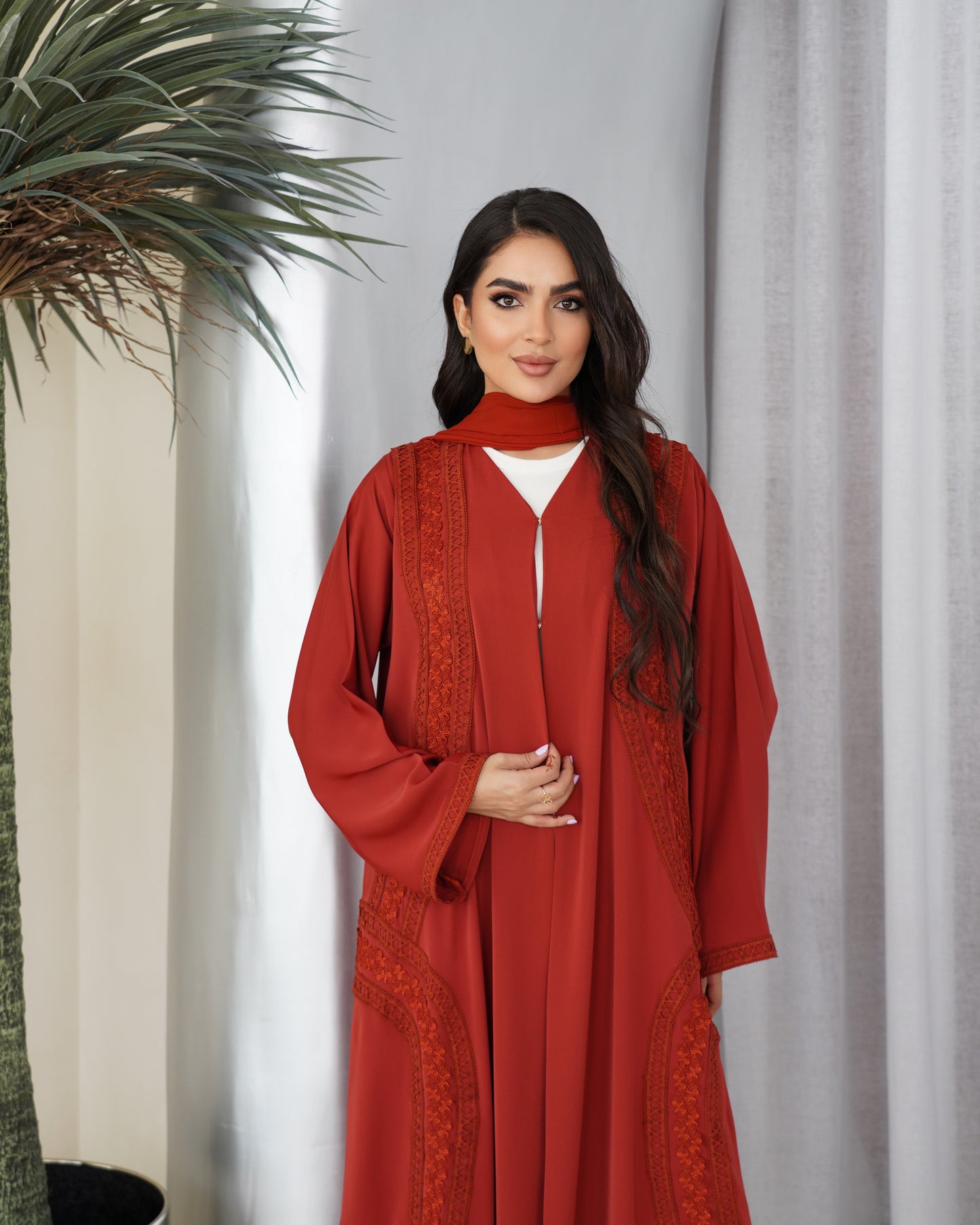 terracotta aura abaya