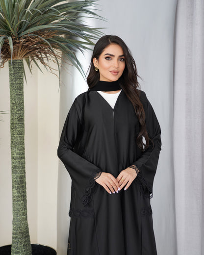 Ebony Scroll Abaya