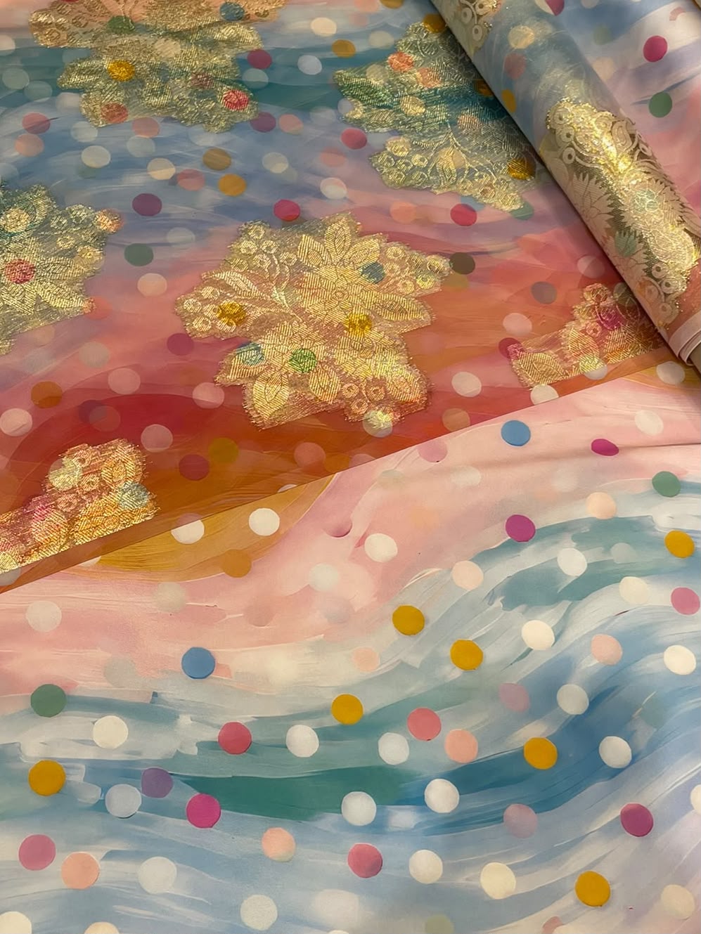 pastel gilded bloom