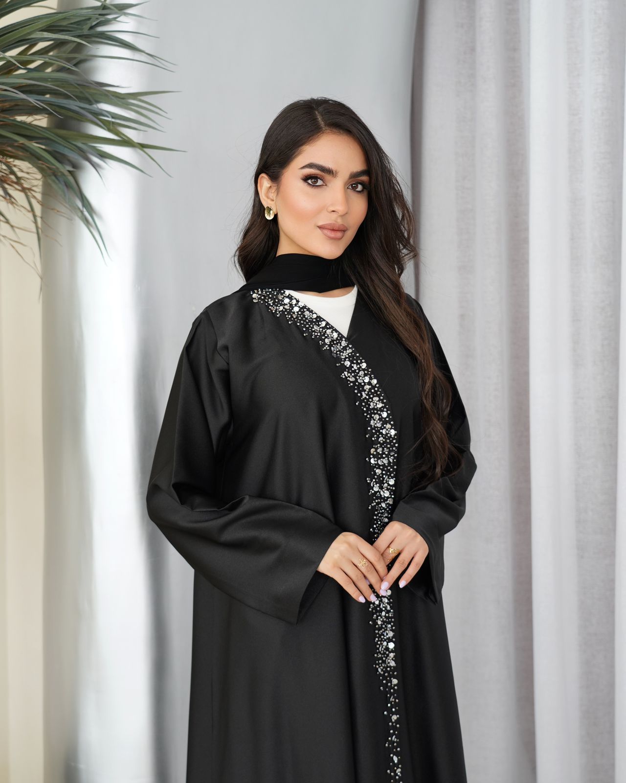 celestial stardust abaya