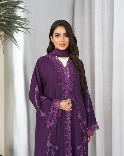 Royal Amethyst Abaya